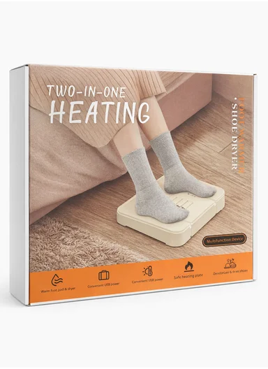 2-in-1 Multi-Function Shoe Dryer &amp; Foot Warmer With Massage Rollers ST-09 (L25 x W23 x H5)cm