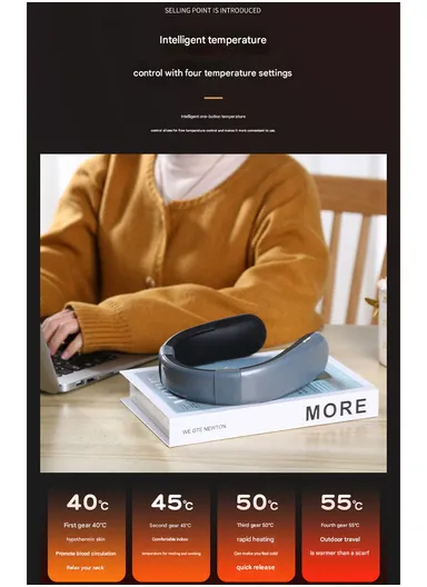 5200mAh Wearable Rechargeable Neck Heater with 4-Level Heating ST-2307