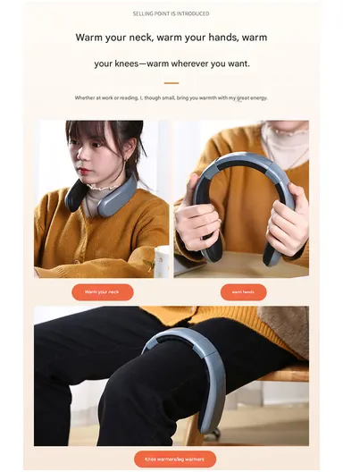 5200mAh Wearable Rechargeable Neck Heater with 4-Level Heating ST-2307