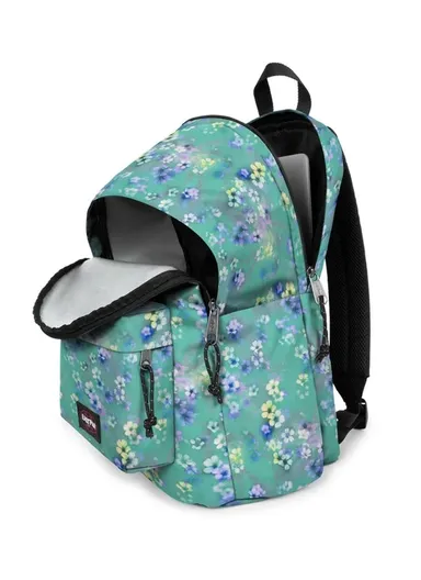Water-Resistant Backpack with Laptop Sleeve &amp; Multiple Compartments 290019 (H44 x L30 x D24)cm - Flora Fade Aqua