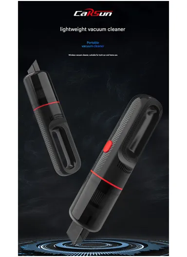 12V 5000Pa Portable Strong Suction Handheld Car Wired Vacuum with Extended Nozzle – C3089-1