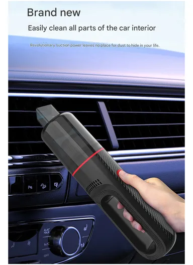 12V 5000Pa Portable Strong Suction Handheld Car Wired Vacuum with Extended Nozzle – C3089-1