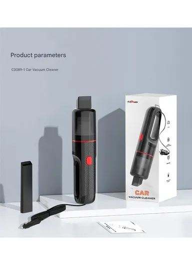 12V 5000Pa Portable Strong Suction Handheld Car Wired Vacuum with Extended Nozzle – C3089-1