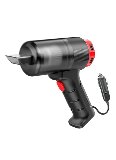 12V 5000Pa Handheld High-Power Car Vacuum Cleaner with Extended Nozzle for Deep Interior Cleaning
