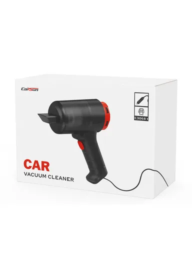 12V 5000Pa Handheld High-Power Car Vacuum Cleaner with Extended Nozzle for Deep Interior Cleaning