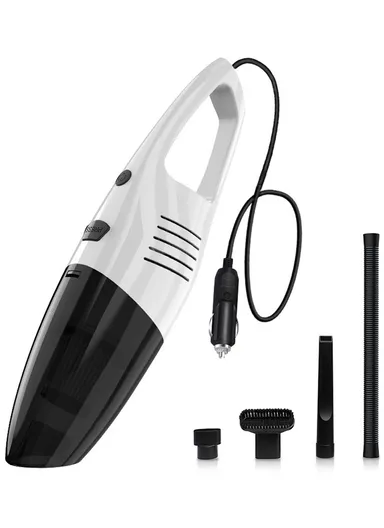 12V 4000Pa High-Power Wired Handheld Auto Vacuum with Multi-Nozzle Cleaning Set – C1652-1