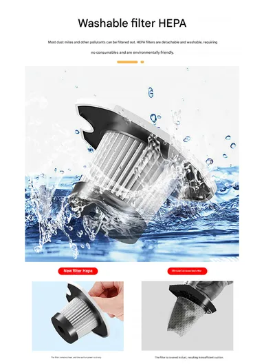 7000Pa 12V High-Power Car Vacuum Cleaner Multi-Functional Nozzle Set – C1398-1