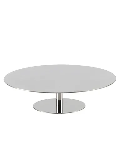 Stainless Steel Decorative Tray Mirror-Polished Dessert Stand with Sturdy Base, Modern Minimalist Design WX-S286 (D23 x H6)cm