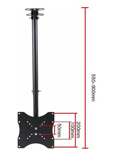 Tv Wall Mount Ceiling Tv Mount, Adjustable Tilt Swivel Hanging Tv Mount Bracket, Fits 14-32 Inch Tvs