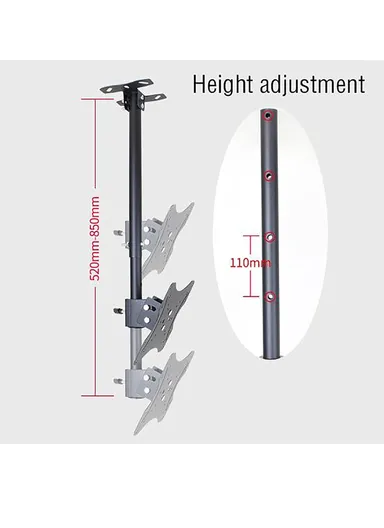 Tv Wall Mount Ceiling Tv Mount, Adjustable Tilt Swivel Hanging Tv Mount Bracket, Fits 14-32 Inch Tvs