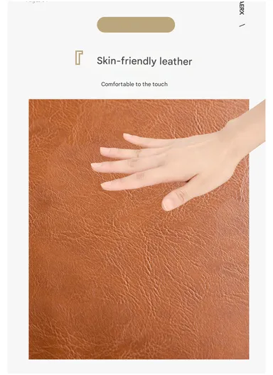 Comfy Square PU Leather Floor Cushion with EPP Filling, Waterproof &amp; Durable Seating Pouf (L40 × W40 × H40)cm – Camel