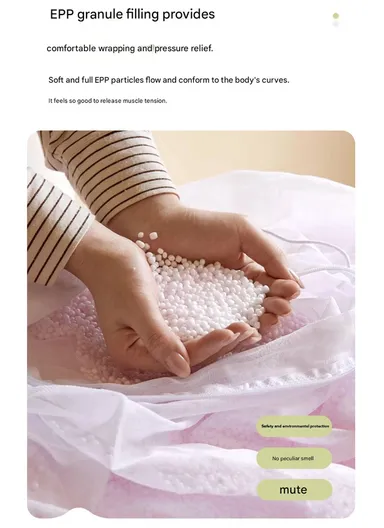 Corduroy Square Floor Cushion with EPP Filling &amp; Carry Handle (L40 × W40 × H30)cm – Yellow