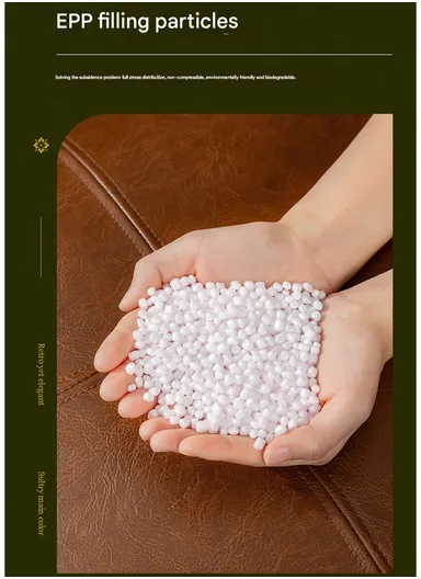 Comfort PU Leather Square Seating Cushion with Durable EPP Filling &amp; Waterproof Surface - Camel