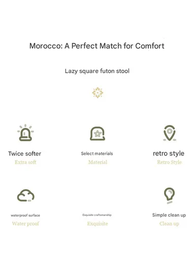 Comfort PU Leather Round Seating Cushion with Carry Handle &amp; Waterproof Surface – Multicolor