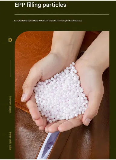 Comfort PU Leather Round Seating Cushion with Carry Handle &amp; Waterproof Surface – Dark Brown