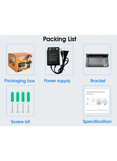 THREE-CAMERA THREE-SCREEB 2.0MP 3-Lens PTZ Wi-Fi Security Camera (App: V380 Pro) QD20