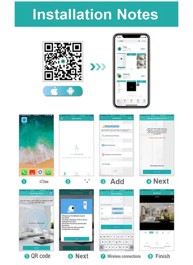4.0MP Waterproof Smart PTZ Mini Camera with Intrusion Alarm, Humanoid Tracing &amp; Multiple Night Modes (APP: ICSEE) Q5-40R