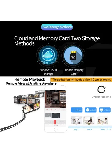 4.0MP Waterproof Smart PTZ Mini Camera with Intrusion Alarm, Humanoid Tracing &amp; Multiple Night Modes (APP: ICSEE) Q5-40R