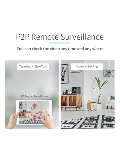 4.0MP Waterproof Smart PTZ Mini Camera with Intrusion Alarm, Humanoid Tracing &amp; Multiple Night Modes (APP: ICSEE) Q5-40R