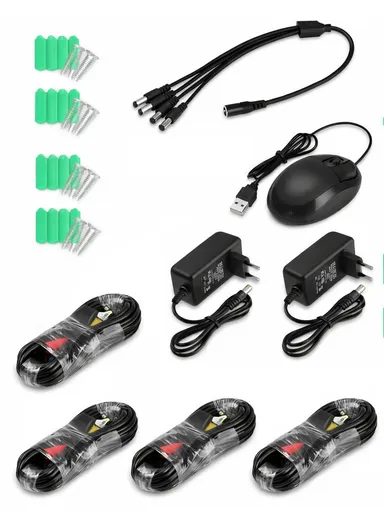 4-Channel 2.0MP AHD CCTV Kit With 1TB HDD Analog XVR Security Camera Kit (App: TSEYE) AHD8624-B1