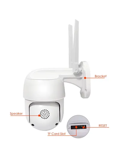 4CH 2.0MP Wi-Fi NVR Security System PTZ Camera With 1TB HDD (App: TSEYE) WKQ8624-L