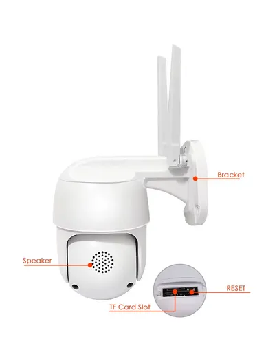 4CH 5.0MP Wi-Fi NVR Security System PTZ Cameras With 4TB HDD (App: TSEYE)  WKQ8754E-ML