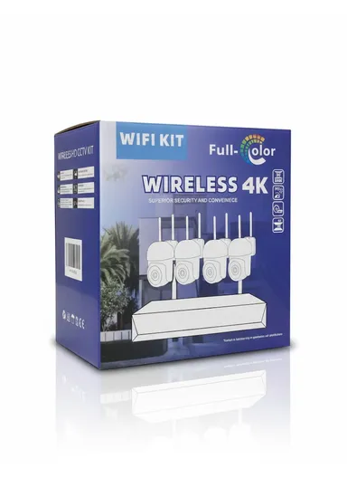 4CH 5.0MP Wi-Fi NVR Security System PTZ Cameras With 4TB HDD (App: TSEYE)  WKQ8754E-ML