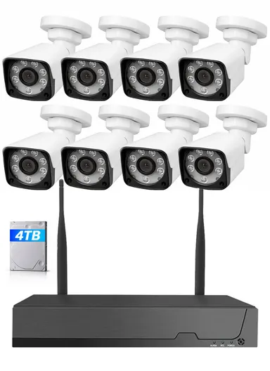 8CH 4.0MP PoE Surveillance Kit with4TB HDD (App: TSEYE) POE8748CS