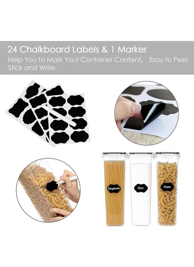 4-Pcs Plastic Container microwave, Leak-Proof, Scratch-Resistant &amp; Dishwasher Safe C8-9