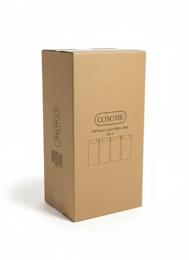 4-Pcs Plastic Container microwave, Leak-Proof, Scratch-Resistant &amp; Dishwasher Safe C8-9