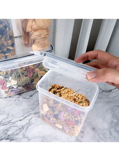 6-Pcs Plastic Lunch Box Set – Microwave, Freezer &amp; Dishwasher Safe Food Storage Containers C8-11