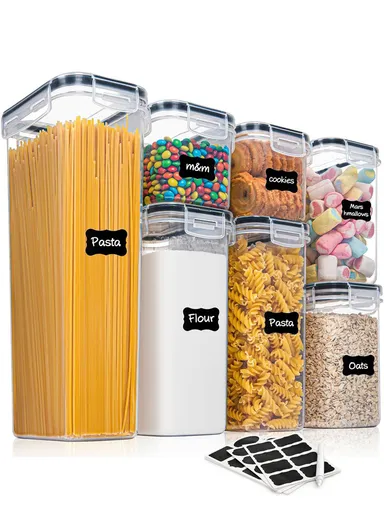 7-Pcs Food Container Set, Leak-Proof, Scratch-Resistant &amp; Dishwasher Safe C8-13