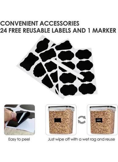 7-Pcs Food Container Set, Leak-Proof, Scratch-Resistant &amp; Dishwasher Safe C8-13