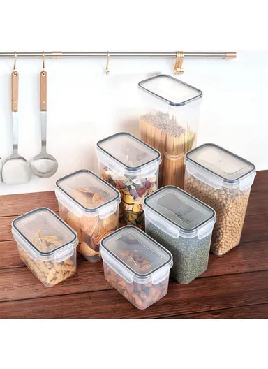 7-Pcs Food Container Set, Leak-Proof, Scratch-Resistant &amp; Dishwasher Safe C8-13