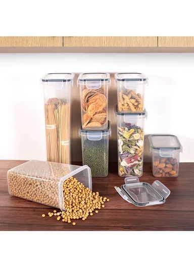 7-Pcs Food Container Set, Leak-Proof, Scratch-Resistant &amp; Dishwasher Safe C8-13