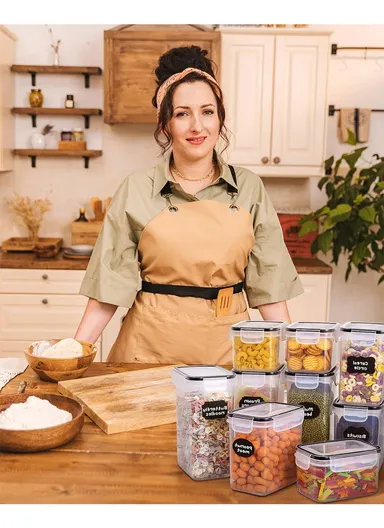 7-Pcs Food Container Set, Leak-Proof, Scratch-Resistant &amp; Dishwasher Safe C8-13