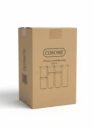 7-Pcs Food Container Set, Leak-Proof, Scratch-Resistant &amp; Dishwasher Safe C8-13