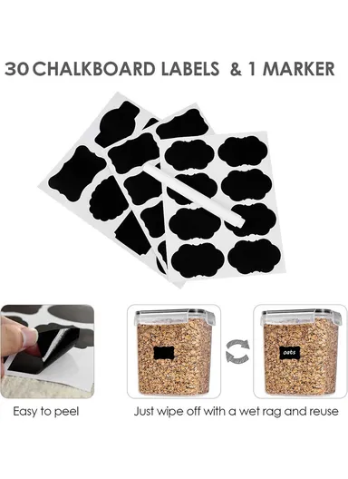 15-Pcs Plastic Lunch Box Set – Microwave, Freezer &amp; Dishwasher Safe Food Storage Containers C8-16