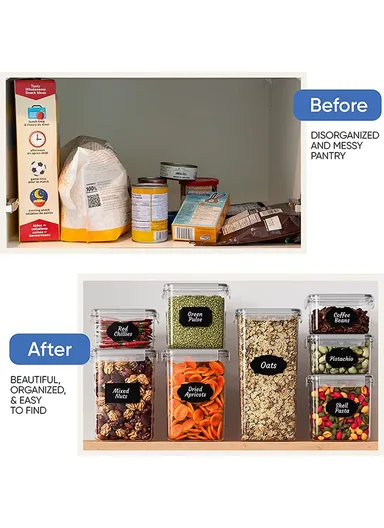 24-Pcs Plastic Lunch Box Set – Microwave, Freezer &amp; Dishwasher Safe Food Storage Containers C8-1