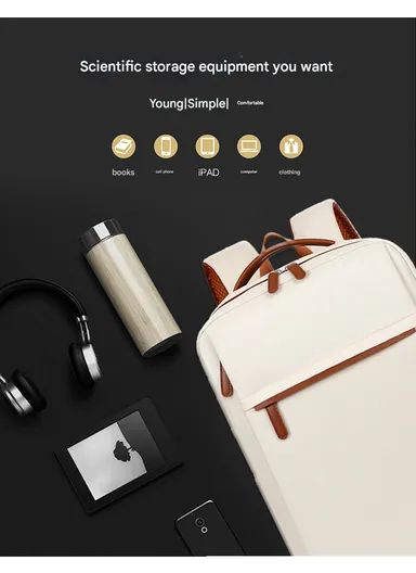 17" Laptop Backpack Multi-Functional Travel Bag with USB Charging Port, Multi-Compartment, Lightweight &amp; Comfortable Design 2305 - Pink