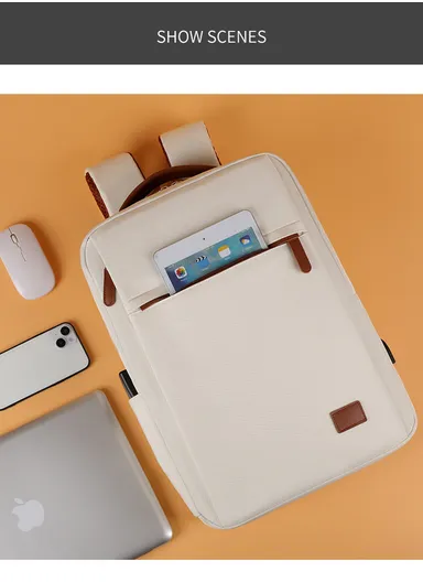 17" Laptop Backpack Multi-Functional Travel Bag with USB Charging Port, Multi-Compartment, Lightweight &amp; Comfortable Design 2305 - Pink