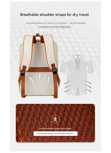 17" Laptop Backpack Multi-Functional Travel Bag with USB Charging Port, Multi-Compartment, Lightweight &amp; Comfortable Design 2305 - Pink