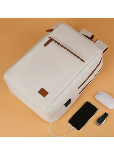 17" Laptop Backpack Multi-Functional Travel Bag with USB Charging Port, Multi-Compartment, Lightweight &amp; Comfortable Design 2305 - Pink