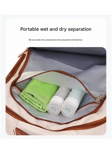 15.6" Expandable Laptop Backpack Multi-Functional Travel Bag with USB Charging Port, Multi-Compartment, Lightweight &amp; Comfortable Design 3638 - Pink