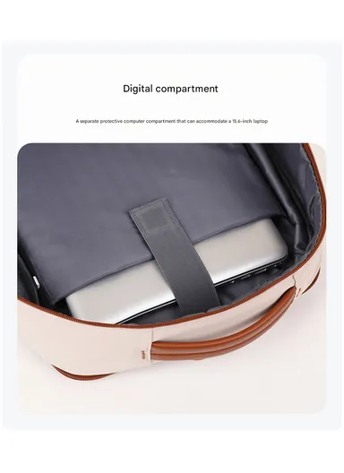 15.6" Expandable Laptop Backpack Multi-Functional Travel Bag with USB Charging Port, Multi-Compartment, Lightweight &amp; Comfortable Design 3638 - Pink