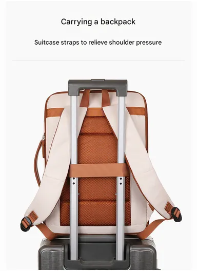 15.6" Laptop Backpack Multi-Functional Travel Bag with USB Charging Port, Multi-Compartment, Lightweight &amp; Comfortable Design 8103 - Pink