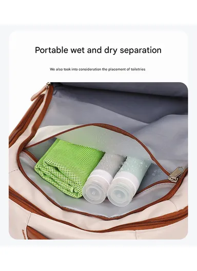 15.6" Laptop Backpack Multi-Functional Travel Bag with USB Charging Port, Multi-Compartment, Lightweight &amp; Comfortable Design 8103 - Pink