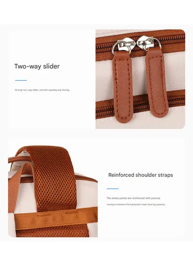 15.6" Laptop Backpack Multi-Functional Travel Bag with USB Charging Port, Multi-Compartment, Lightweight &amp; Comfortable Design 8103 - Pink