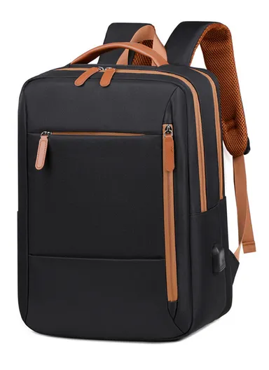 17-inch Casual &amp; Durable Laptop Backpack with Padded Straps (W31 x D18 x H42)cm - Black