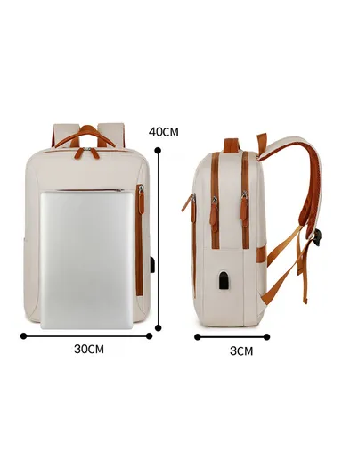 17-inch Casual &amp; Durable Laptop Backpack with Padded Straps (W31 x D18 x H42)cm - Pink